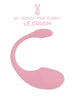 Stimulator LE CRUSH ROSE PALE, control prin aplicatie, cu 10 functii de vibratie, rezistent la apa, pentru stimularea clitorisului si punctului G, roz deschis