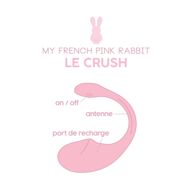 Stimulator LE CRUSH ROSE PALE, control prin aplicatie, cu 10 functii de ...
