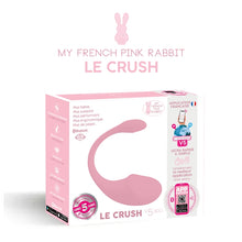 Stimulator LE CRUSH ROSE PALE, control prin aplicatie, cu 10 functii de vibratie, rezistent la apa, pentru stimularea clitorisului si punctului G, roz deschis