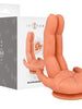 Dildo INTENSE Leela G-Spot, în formă de mână, pentru punctul G, din silicon medical, cu ventuză puternică, culoarea pielii, 17.8 cm
