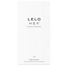 Prezervative LELO - HEX REEngineered, lubrifiate si rezistente, 54 mm , 1 cutie x 12 buc