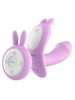 Vibrator dublu pentru chilot LETEN Wearable Butterfly, control prin telecomandă, cu vibrații multiple, culoare roz cu alb