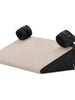 Pernă de sex LIBERATOR Bondage Wedge, mobilier pentru jocuri erotice BDSM, design ergonomic cu cătușe detașabile, culoare crem