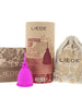 Cupă menstruală LIEBE Menstrual Cup Pink Small, din silicon medical, protecție până la 12 ore, mărime S, roz
