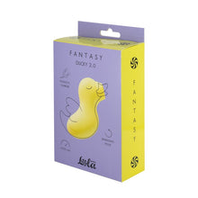 Stimulator clitoris LOLA Fantasy Ducky 2.0, in forma de ratusca, cu 10 functii de aspiratie, rezistent la apa IPX7, culoare galben