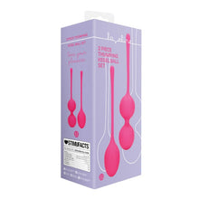 Set bile kegel LOVELINE 2 Piece Thumping Kegel Ball Set, pentru tonifierea mușchilor pelvieni, rezistente la apă, roz