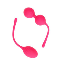 Set bile kegel LOVELINE 2 Piece Thumping Kegel Ball Set, pentru tonifierea mușchilor pelvieni, rezistente la apă, roz