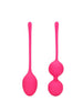 Set bile kegel LOVELINE 2 Piece Thumping Kegel Ball Set, pentru tonifierea mușchilor pelvieni, rezistente la apă, roz
