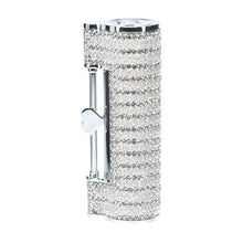 Stimulator clitoris LOVELINE Angel, în formă de ruj, design elegant, capete interschimbabile din silicon, 5 funcții de vibrație, culoare argintiu