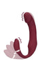 Vibrator dublu LOVELINE Bendable Vibrating Strapless Strap-On, strap-on fără ham, 20 funcții de vibrație, 19 cm, roșu