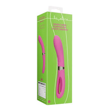 Vibrator dublu LOVELINE Double-Sided Flapping and G-Spot Vibrator, cu funcție de lovituri ritmice, 20 funcții de vibrație, roz