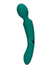 Aparat de masaj dublu LOVELINE Double-Sided Vibrating Wand, pentru corp și punctul G, 10 funcții de vibrație, verde