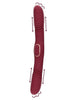 Vibrator dublu LOVELINE Double-Sided Thrusting Vibrator, cu funcție de penetrare automată, 30 funcții de vibrație, 33 cm, roșu