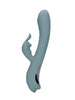 Vibrator rabbit LOVELINE Fingering Motion Rabbit Vibrator, cu funcție de mișcare internă, 20 funcții de vibrație, gri