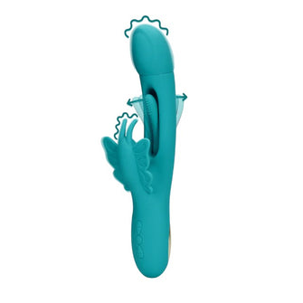 Vibrator rabbit LOVELINE Flapping G-Spot Butterfly Vibrator, cu funcție de lovituri ritmice, 21 funcții de vibrație, albastru