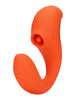 Vibrator dublu LOVELINE G-Spot Vibrator with Clitoral Pulse Wave, cu pulsații, 20 funcții de vibrație, portocaliu