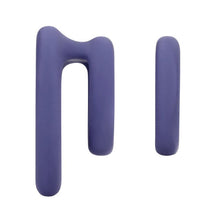 Set inele pentru penis LOVELINE Heart Cockring Set, 2 inele din silicon ultra-moale, în formă de inimă, diametre 2.9 - 3.9 cm, mov