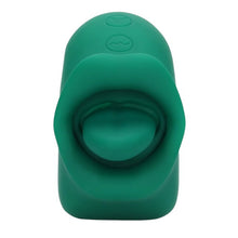 Stimulator clitoris LOVELINE Licking and Vibrating Clitoral Stimulator, cu funcție de simulare sex oral, 20 funcții de vibrație, verde