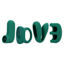 Set jucării erotice LOVELINE ‘Love’ (S)Explore Set, cu stimulator clitoris, vibrator de deget, vibrator pentru cupluri și inel de penis, verde