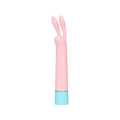 Vibrator LOVELINE Mini Rabbit Vibrator with USB Charger, cu design pentru stimulare versatilă, 10 funcții de vibrație, 17.5 cm, roz