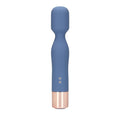 Aparat de masaj LOVELINE Mini Wand Vibrator, pentru corp și zone intime, 10 funcții de vibrație, lungime 14.3 cm, albastru
