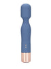 Aparat de masaj LOVELINE Mini Wand Vibrator, pentru corp și zone intime, 10 funcții de vibrație, lungime 14.3 cm, albastru