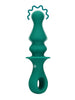 Vibrator anal LOVELINE Pawn Shaped Anal Vibrator, cu 12 funcții de vibrație, lungime 16.5 cm, diametru 3.4 cm, verde