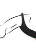 Inel vibrator pentru penis LOVELINE Pointed Cock Ring, 10 funcții de vibrație, din silicon moale, culoare negru