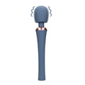 Aparat de masaj LOVELINE Powerful Wand Vibrator with Still Handle, pentru corp și zone intime, 20 funcții de vibrație, albastru