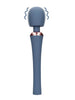 Aparat de masaj LOVELINE Powerful Wand Vibrator with Still Handle, pentru corp și zone intime, 20 funcții de vibrație, albastru