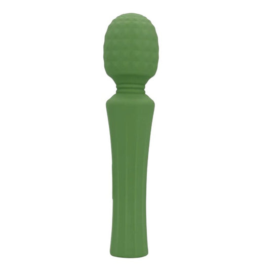 Aparat de masaj LOVELINE Powerful Wand Vibrator with Still Handle, pentru corp și zone intime, 40 funcții de vibrație, verde