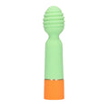 Vibrator LOVELINE Ribbed Mini Vibrator with USB Charger, cu striații pentru stimulare versatilă, 10 funcții de vibrație, 12.2 cm, verde