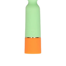 Vibrator LOVELINE Ribbed Mini Vibrator with USB Charger, cu striații pentru stimulare versatilă, 10 funcții de vibrație, 12.2 cm, verde