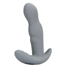 Vibrator anal LOVELINE Rotating Prostate Stimulator with Remote Control, cu telecomandă, funcție de rotație, 10 funcții de vibrație, gri