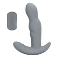 Vibrator anal LOVELINE Rotating Prostate Stimulator with Remote Control, cu telecomandă, funcție de rotație, 10 funcții de vibrație, gri