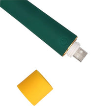 Vibrator LOVELINE Smooth Mini Vibrator, cu 10 funcții de vibrație, din silicon moale, lungime 13.2 cm, verde și galben