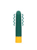Vibrator LOVELINE Smooth Mini Vibrator, cu 10 funcții de vibrație, din silicon moale, lungime 13.2 cm, verde și galben