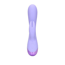 Vibrator rabbit LOVELINE Smooth Silicone Rabbit Vibrator, pentru clitoris și punctul G, 10 funcții de vibrație, mov