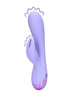 Vibrator rabbit LOVELINE Smooth Silicone Rabbit Vibrator, pentru clitoris și punctul G, 10 funcții de vibrație, mov