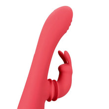 Vibrator rabbit LOVELINE Swinging Rabbit G-Spot Vibrator, cu funcție de mișcare laterală, 20 funcții de vibrație, roșu