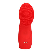 Vibrator pentru deget LOVELINE Textured Finger Vibrator, cu stimulator clitoris texturat, 10 funcții de vibrație, roșu