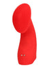 Vibrator pentru deget LOVELINE Textured Finger Vibrator, cu stimulator clitoris texturat, 10 funcții de vibrație, roșu