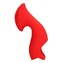 Vibrator pentru deget LOVELINE Textured Finger Vibrator, cu stimulator clitoris texturat, 10 funcții de vibrație, roșu