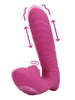 Vibrator dublu LOVELINE Thrusting and Tapping, cu funcție de penetrare automată, 22 funcții de vibrație, culoarea roz