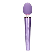 Aparat de masaj LOVELINE Wand Vibrator, pentru corp și zone intime, cu silicon ultra-moale, 6 funcții de vibrație, mov