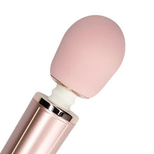 Aparat de masaj LOVELINE Wand Vibrator, pentru corp și zone intime, cu silicon ultra-moale, 6 funcții de vibrație, roz auriu