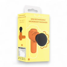 Aparat de masaj LOVELINE Mini Rechargable Micrboost Massager, pentru corp și zone erogene, 10 funcții de vibrație, portocaliu