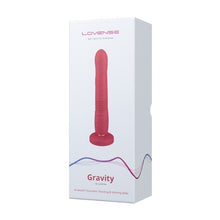 Vibrator LOVENSE Gravity, control prin aplicație, cu funcție de penetrare automată, vibrații nelimitate, 27 cm, roșu