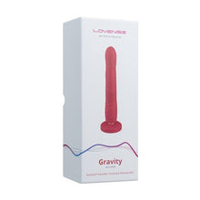 Vibrator LOVENSE Gravity, control prin aplicație, cu funcție de penetrare automată, vibrații nelimitate, 27 cm, roșu