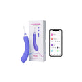 Vibrator multifunctional LOVENSE - HYPHY, control prin aplicatie, pentru stimularea punctului G si a clitorisului, culoarea mov si alb, 25 cm
